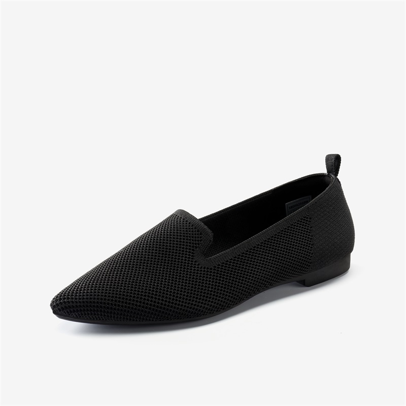 Women's Knit Loafers | Comfortable Flat Shoes-BURUDANI